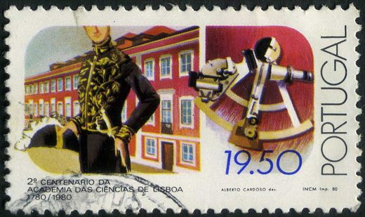 Portugal - 1980 - Bicentenario Academia Ciencias Lisboa Sextante - 19Esc50
