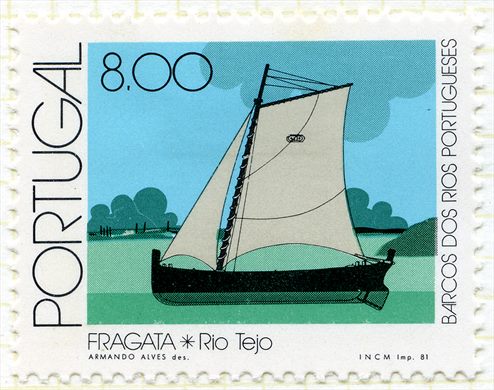 Portugal - 1981 - Barcos dos Rios Portugueses - Fragata Rio Tejo - 8Esc