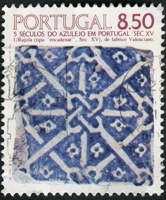 Portugal - 1981 - Azulejo Sec XV Rajola Valenciana - 8Esc50