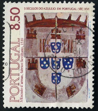Portugal - 1981 - Azulejo Sec XVI Escudo Armas Sevilhano - 8Esc50
