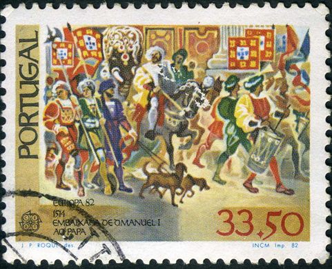 Portugal - 1982 - Europa CEPT Acontecimentos Historicos Embaixada de D Manuel I ao Papa - 33Esc50