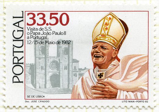 Portugal - 1982 - Visita do Papa Joao Paulo II - Se de Lisboa - 33Esc50