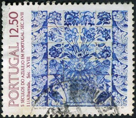 Portugal - 1983 - Azulejo Sec XVIII Albarrada - 12Esc50