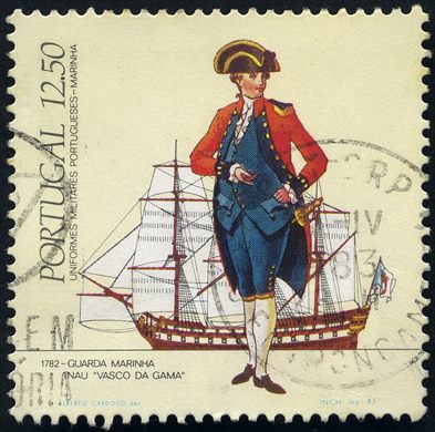 Portugal - 1983 - Uniformes Militares Marinha Guarda Marinha Nau Vasco da Gama - 12Esc50