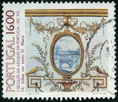 Portugal - 1984 - Azulejo Sec XIX Silhar D Maria - 16Esc