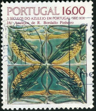 Portugal - 1984 - Azulejo Sec XIX Bordallo Pinheiro - 16Esc