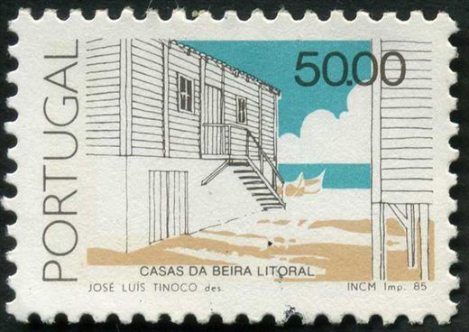 Portugal - 1985 - Arquitectura Popular Casas da Beira Litoral - 50.00Esc