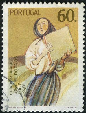 Portugal - 1985 - Europa CEPT Ano Europeu da Musica Tocadora de Adufe - 60Esc00