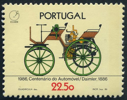 Portugal - 1986 - Centenario do Automovel Daimler - 22Esc50