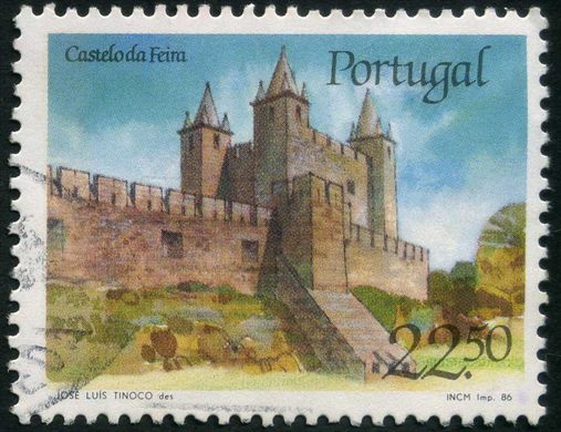 Portugal - 1986 - Castelos e Brasoes - Castelo da Feira - 22Esc50