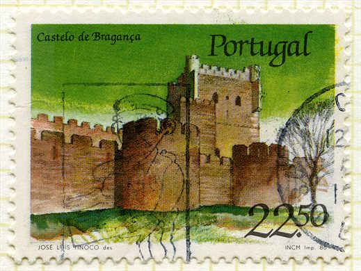 Portugal - 1986 - Castelos e Brasoes - Castelo de Braganca - 22Esc50