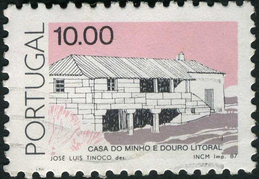 Portugal - 1987 - Arquitectura Popular Casa do Minho e Douro Litoral - 10.00Esc