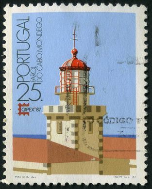 Portugal - 1987 - CAPEX 87 - Farol do Cabo Mondego - 25Esc