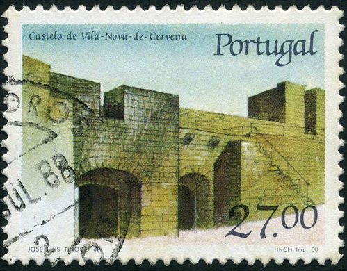 Portugal - 1988 - Castelos e Brasoes - Castelo de Vila-Nova-de-Cerveira - 27Esc