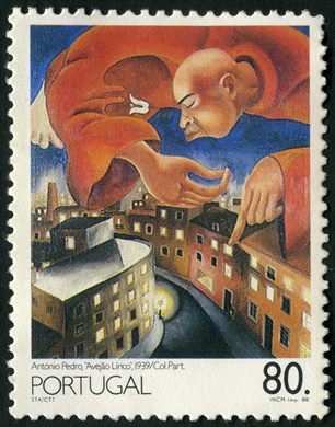 Portugal - 1988 - Pintura Portuguesa Seculo XX - Antonio Pedro Avejao Lirico - 80Esc