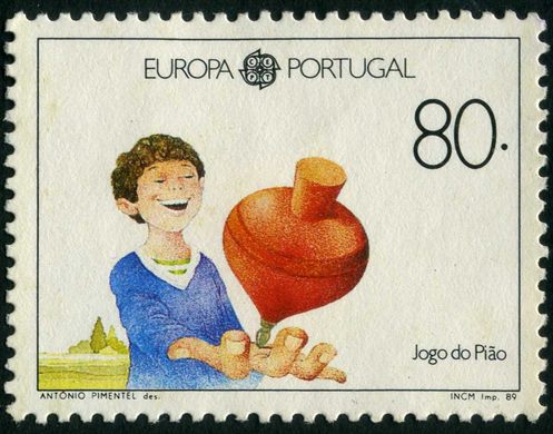 Portugal - 1989 - Europa CEPT Jogos Infantis Jogo do Piao - 80Esc00