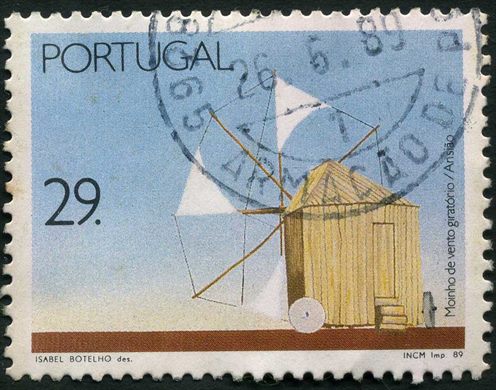 Portugal - 1989 - Moinhos de Vento Giratorio Ansiao - 29Esc00