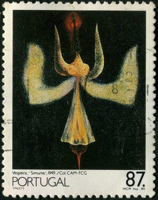 Portugal - 1989 - Pinturas Seculo XX - Vespeira Simumis - 87Esc