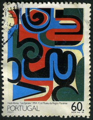 Portugal - 1989 - Pintura Portuguesa Seculo XX - Nadir Afonso Les Spirales - 60Esc
