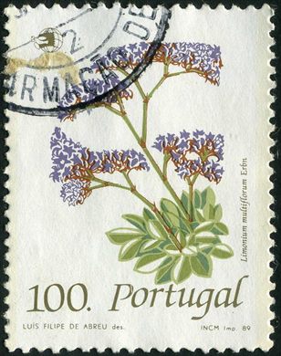 Portugal - 1989 - Flores Selvagens Limonium multiflorum - 100Esc
