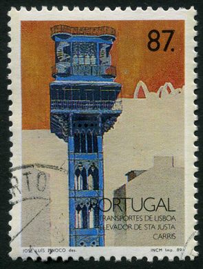Portugal - 1989 - Transportes de Lisboa Elevador de Sta Justa Carris - 87 00