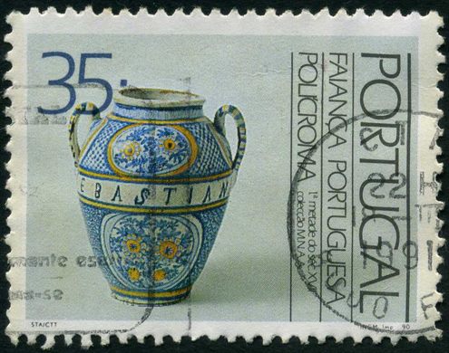 Portugal - 1990 - Faianca Portuguesa Sec XVII Policroma - 35Esc00