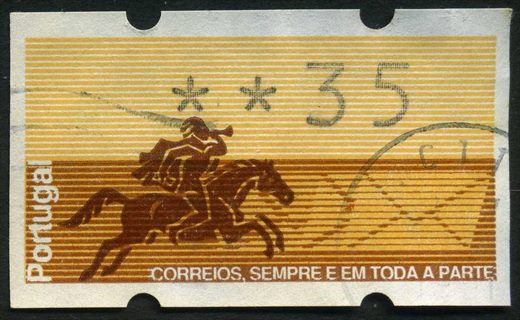 Portugal - 1990 - Correios Sempre em Toda a Parte - Etiqueta Frama - 35Esc