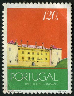 Portugal - 1990 - Monumentos - Paco Ducal de Guimaraes - 120Esc00