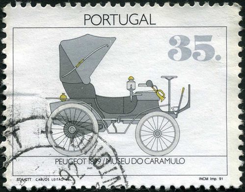 Portugal - 1991 - Transportes Peugeot 1899 Museu do Caramulo - 35 00