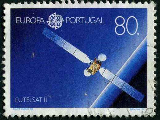 Portugal - 1991 - Europa CEPT Aeroespacial Europeu Eutelsat II - 80Esc00