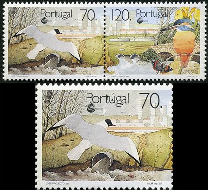Portugal - 1992 - ECO92 Aves - 70Esc00