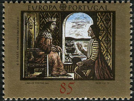 Portugal - 1992 - Europa CEPT Descoberta da America Colombo com D Joao II - 85Esc00