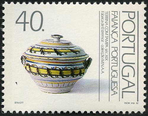 Portugal - 1992 - Faianca Portuguesa Sec XIX Terrina com Tampa Estremoz - 40Esc00