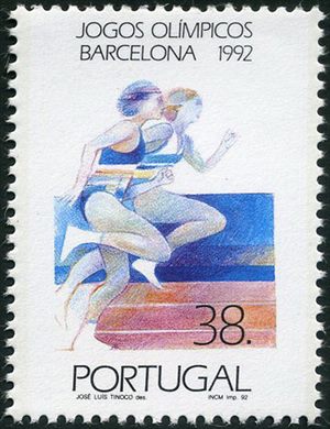 Portugal - 1992 - Jogos Olimpicos Barcelona Atletismo - 38Esc00
