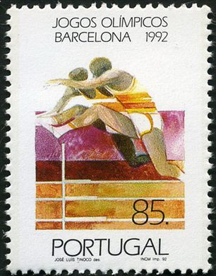 Portugal - 1992 - Jogos Olimpicos Barcelona Atletismo Barreiras - 85Esc00