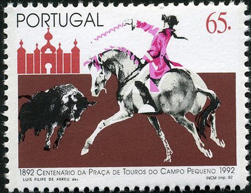 Portugal - 1992 - Centenario da Praca de Touros do Campo Pequeno - 65Esc