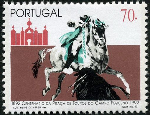 Portugal - 1992 - Centenario da Praca de Touros do Campo Pequeno - 70Esc