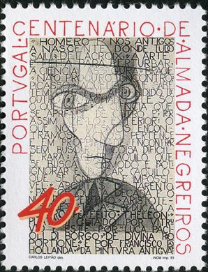 Portugal - 1993 - Centenario de Almada Negreiros - 40Esc