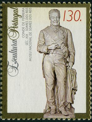 Portugal - 1993 - Escultura Portuguesa - Conde de Ferreira Sec XIX - 130 00Esc