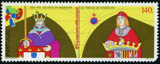 Portugal - 1994 - Tratado de Tordesilhas 500 Anos - 140Esc