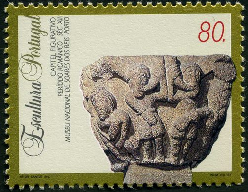 Portugal - 1994 - Escultura - Capitel Romanico Sec XII - 80 00Esc