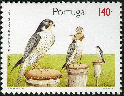 Portugal - 1994 - Falcoaria Falcao Peregrino Iberico - 140Esc00