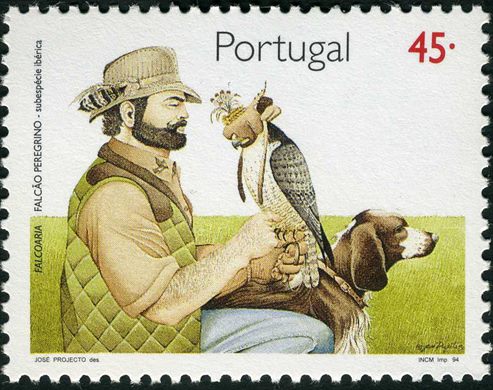 Portugal - 1994 - Falcoaria Falcao Peregrino Iberico - 45Esc00