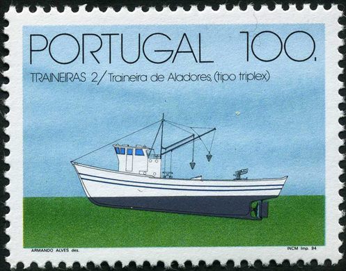 Portugal - 1994 - Traineiras 2 Traineira de Aladores tipo triplex - 100 00