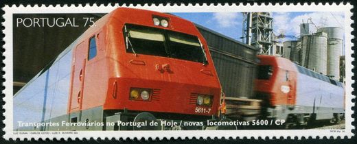 Portugal - 1994 - Transportes Ferroviarios Locomotivas 5600 CP - 75 00