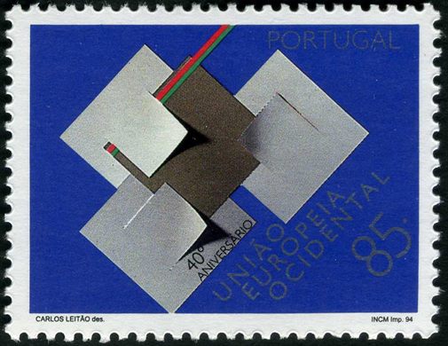 Portugal - 1994 - 40 Aniversario da Uniao Europeia Ocidental - 85Esc