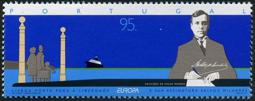 Portugal - 1995 - Europa - Paz e Liberdade - Aristides de Sousa Mendes - 95Esc