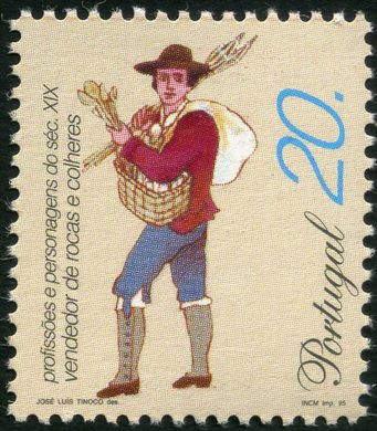 Portugal - 1995 - Profissoes e Personagens do Seculo XIX - 20Esc