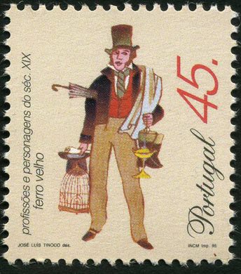 Portugal - 1995 - Profissoes e Personagens do Seculo XIX - 45Esc