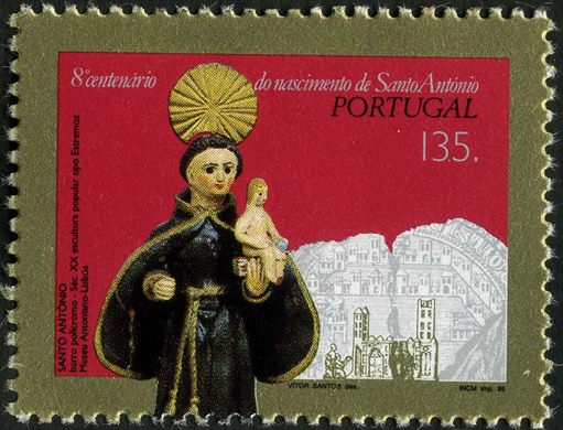Portugal - 1995 - 8o Centenario Nascimento Santo Antonio - 135Esc